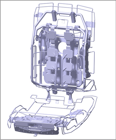 CreatBot D600 Pro2 HS printing Tesla automotive seat prototype case, 3D printing solution