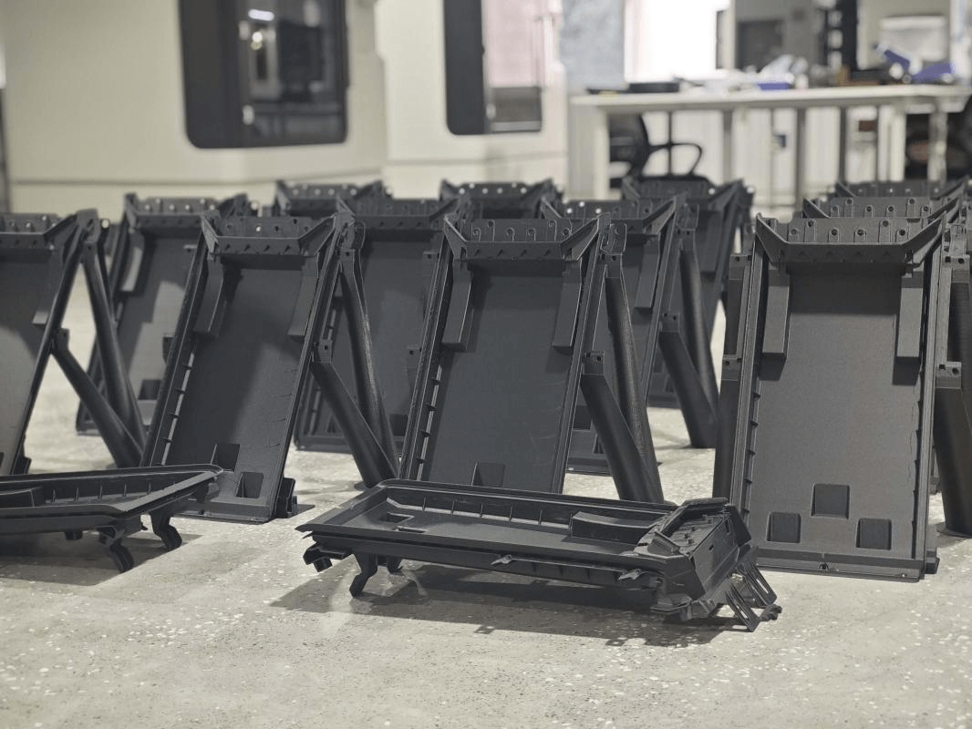 CreatBot D600 Pro2 HS printing Tesla automotive seat prototype case, installation and testing process of delivered products