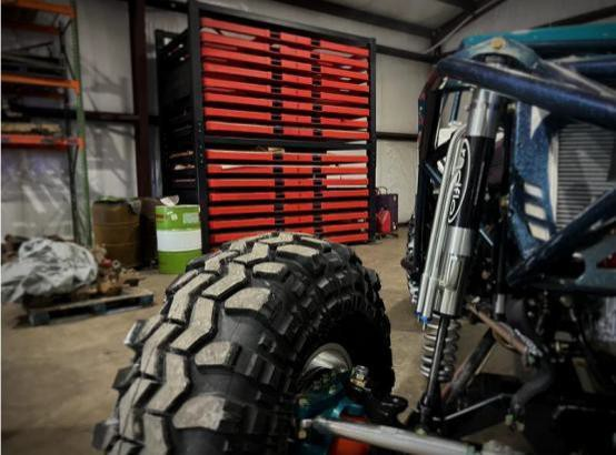 Complex internal structure of racing vehicle